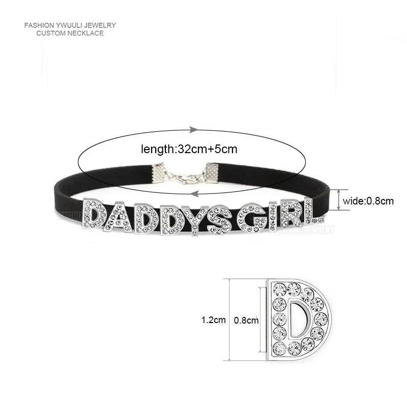 Custom Letter Choker Necklace