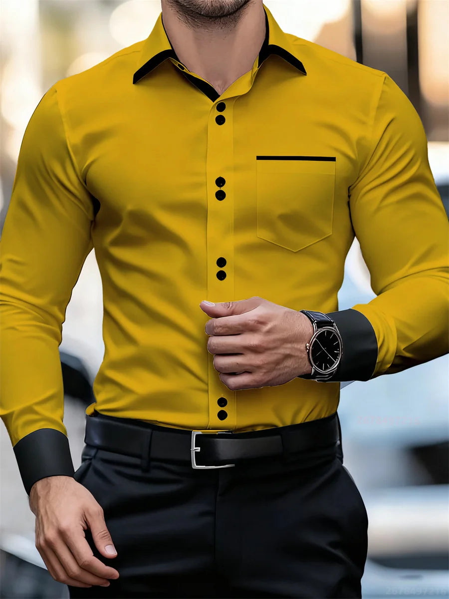 Printed Casual Collar Long Sleeve Shirt