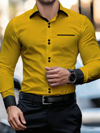 Printed Casual Collar Long Sleeve Shirt