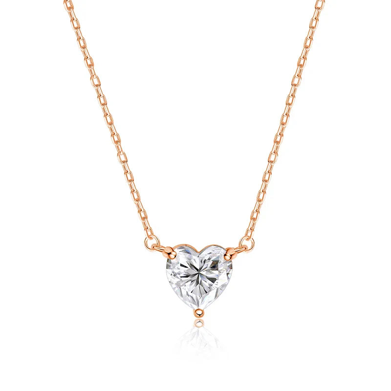 Heart Cut Moissanite Necklace