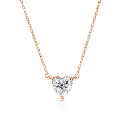 Heart Cut Moissanite Necklace