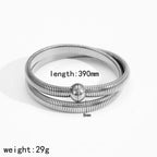 Gold Stainless Steel Bangle