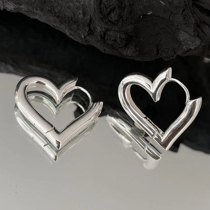 Romantic Heart Stud Earrings