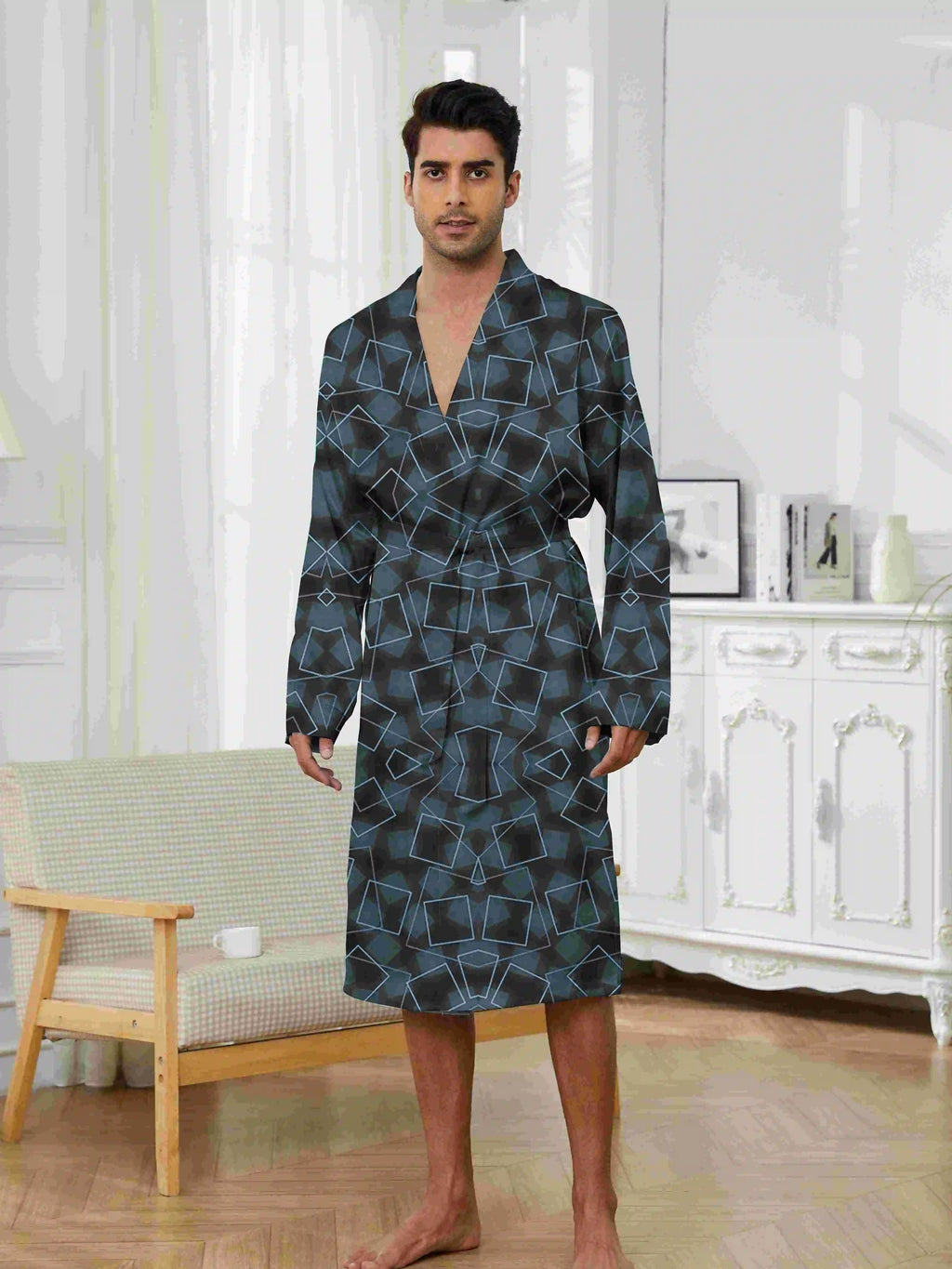 Long Robe Spring Autumn Bathrobe