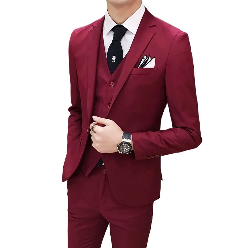Korean Three-Piece Gentleman Suit