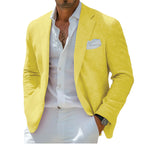 Linen Notch-Lapel Business Sport Coat