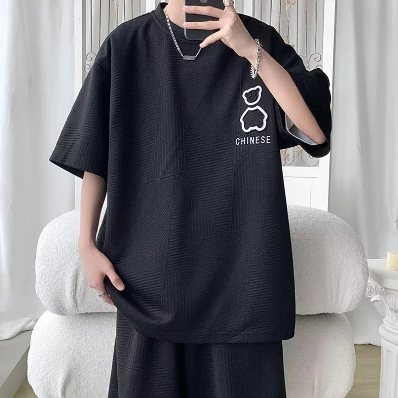 Hip-Hop Striped Sports Set