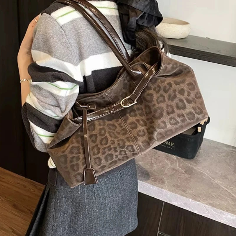Leopard PU Shoulder Bag