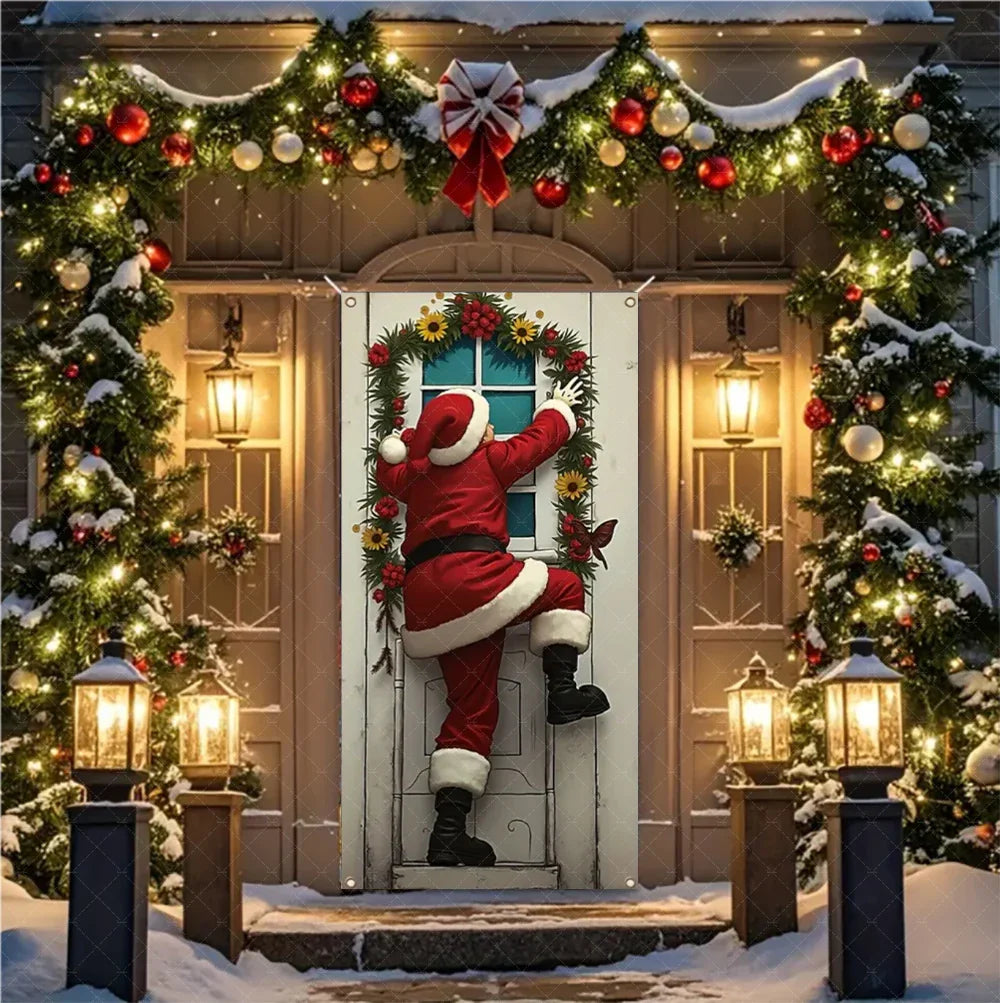 Christmas Santa Door Banner