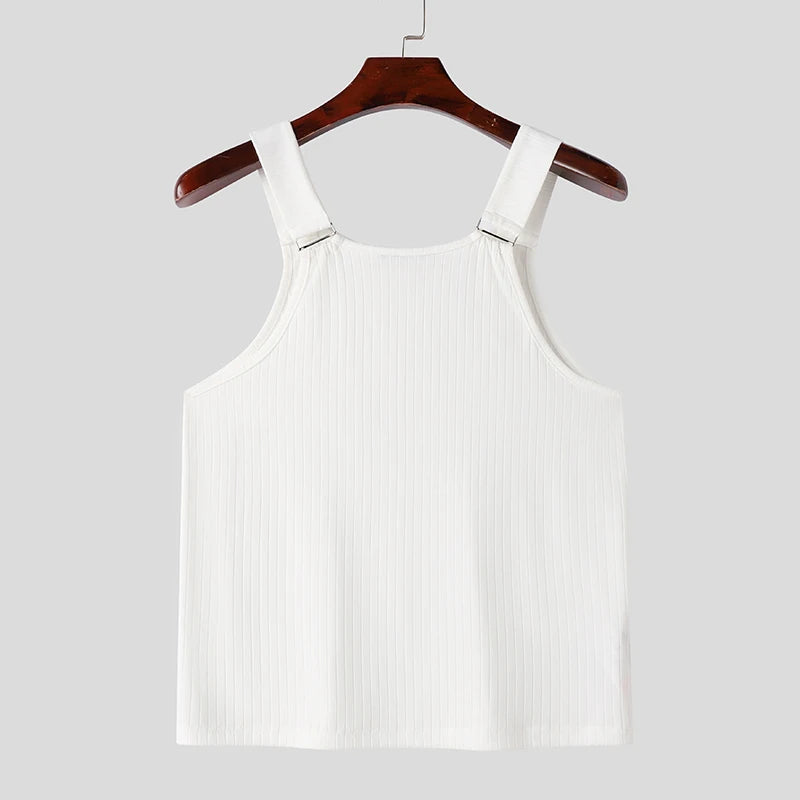 INCERUN Knitted Sleeveless Tank Top