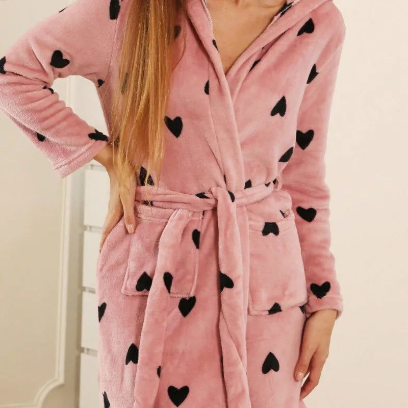 Printed Bathrobe for Women