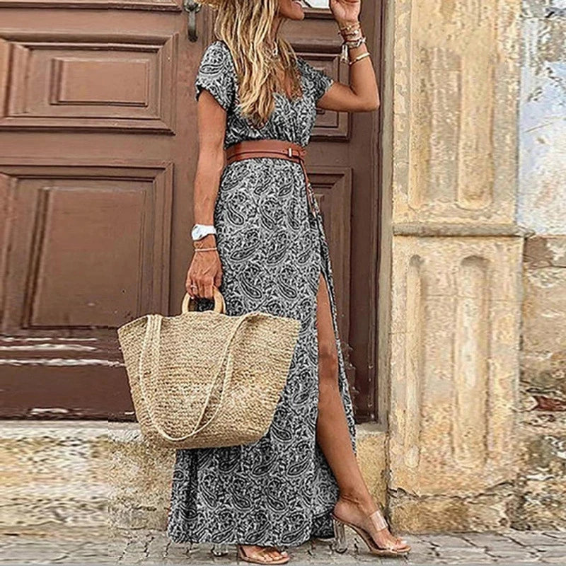 Bohemian Floral Summer Maxi Dress