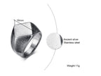 Mprainbow Square Signet Ring