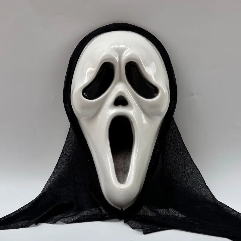 Ghost Mask with Mesh Hood