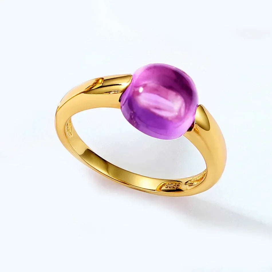 ALLNOEL Colorful Candy Gem Ring