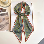 Horse Pattern Long Silk Scarf