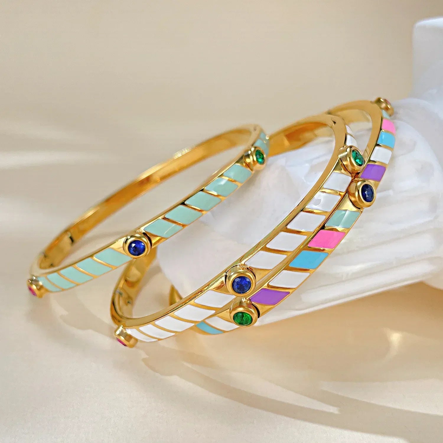 Platinum Minimal Cuff Bracelet