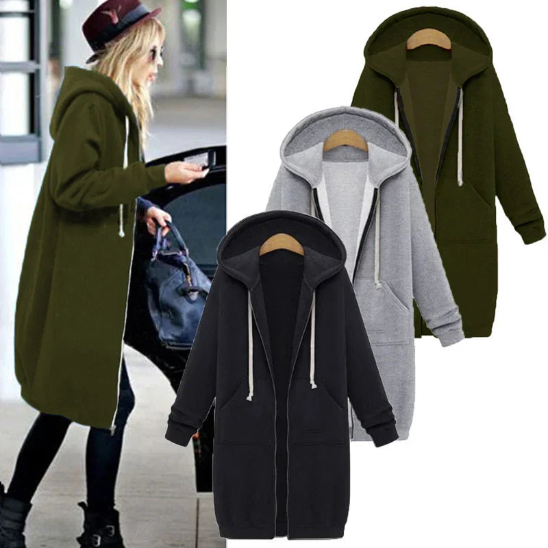 Women’s Thick Hooded Sweatshirt Dress