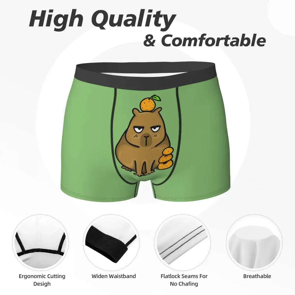 Boxer Underpants Shorts Cute Capybara