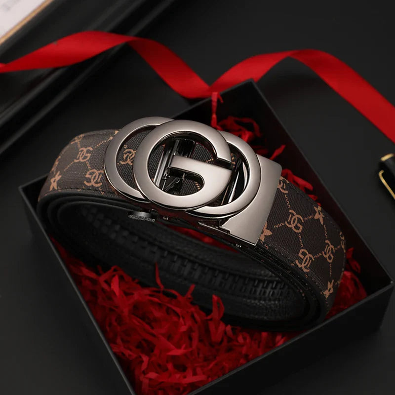 Men’s Automatic Buckle Leather Belt