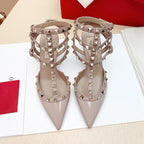 Patent Leather Ankle-Strap Sandals
