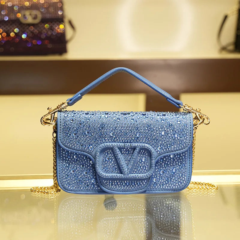Fashion Diamond Inlay Bag