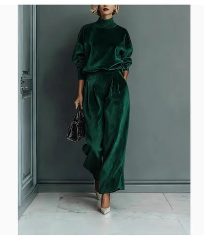 Velvet Casual Sportswear Set