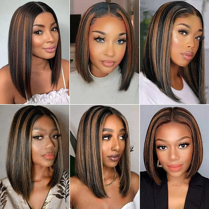 High Density Straight Human Hair Wigs