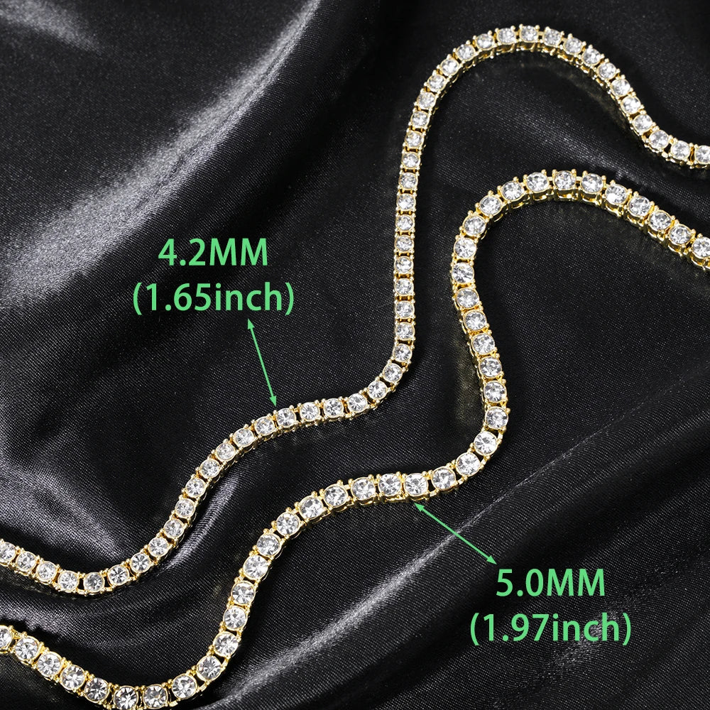 Iced out tennis chain