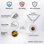 Vnox Sunflower Pendant Necklace
