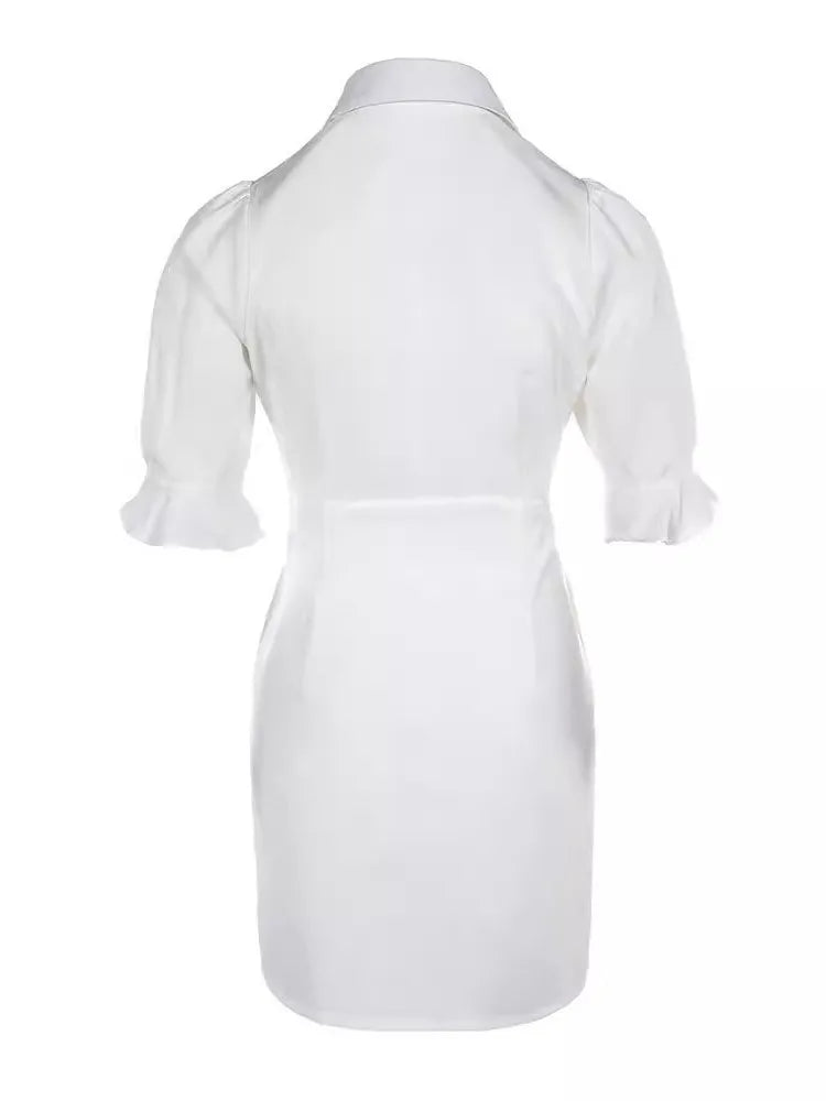 White Shirt Mini Dress