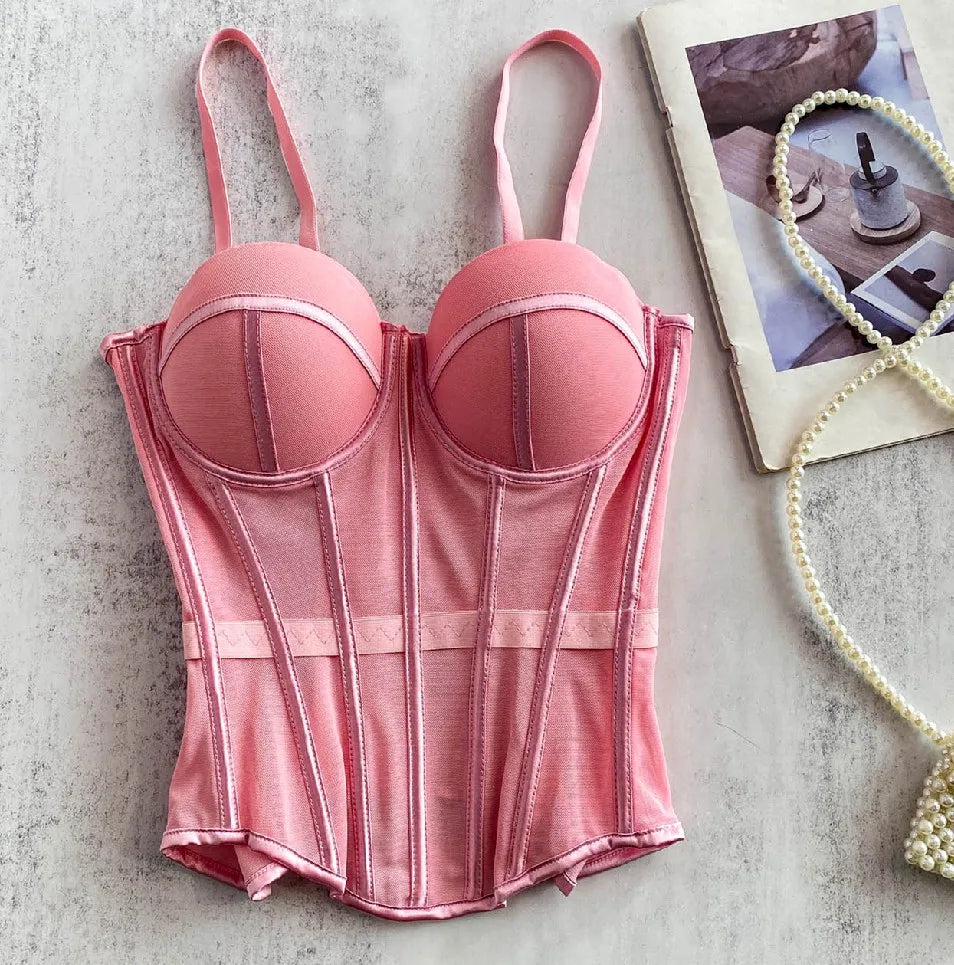 Transparent Mesh Sexy Corset