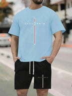 Letters Print Hip-Hop Sports Suit