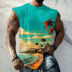 Butterfly Floral Print Tank Top