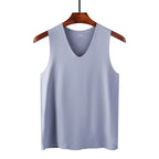 Men V-Neck Seamless Tank