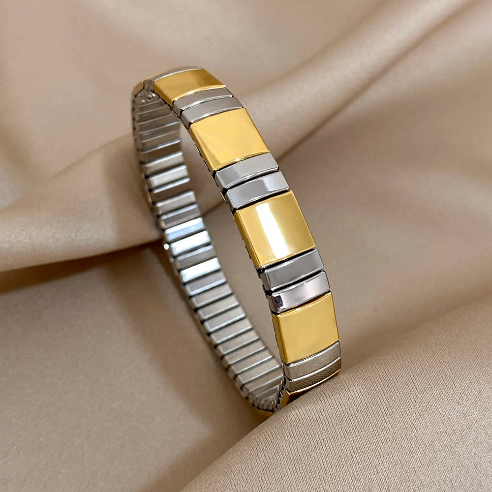 Vintage Heart Star Bangle Bracelet