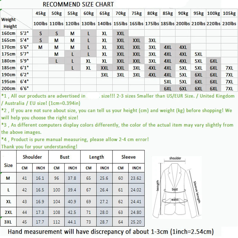 Korean Lettering Slim Suit Trousers Set