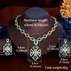 Multicolor Zirconia Bridal Jewelry Set