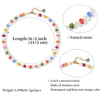 Rainbow Gemstone Choker Necklace