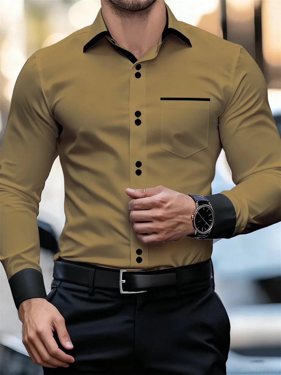 Printed Casual Collar Long Sleeve Shirt