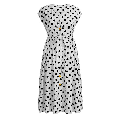 Plus Size Polka Dot Summer Dress