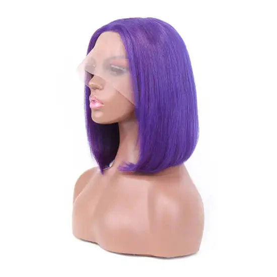 Purple Straight Bob Wig