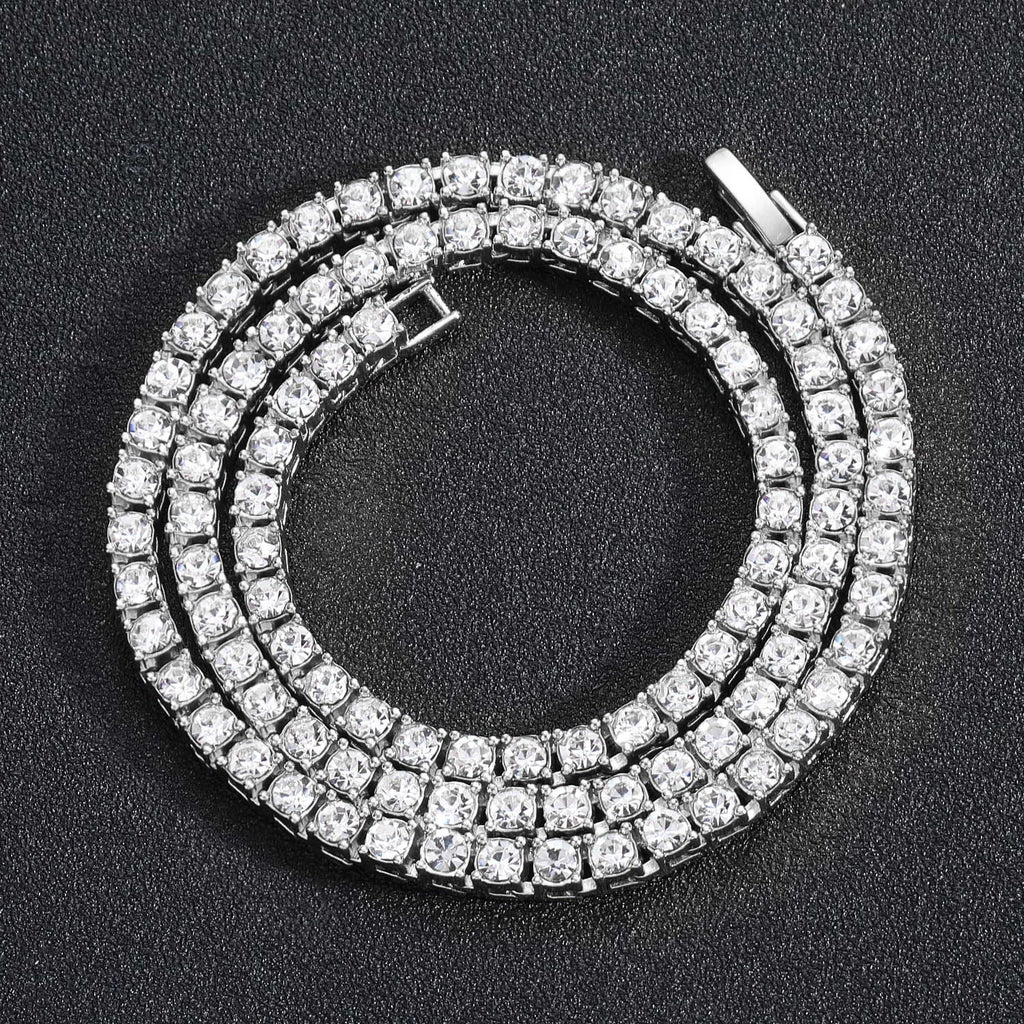 Iced out tennis chain