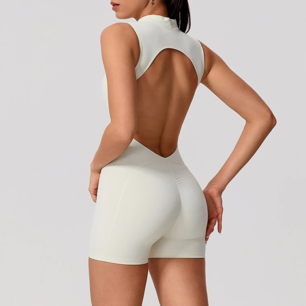 High Waist Scrunch Sports Jumpsuit
