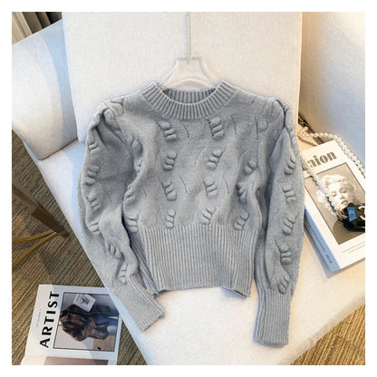 2026 New Winter Rib Knit Crop Sweater