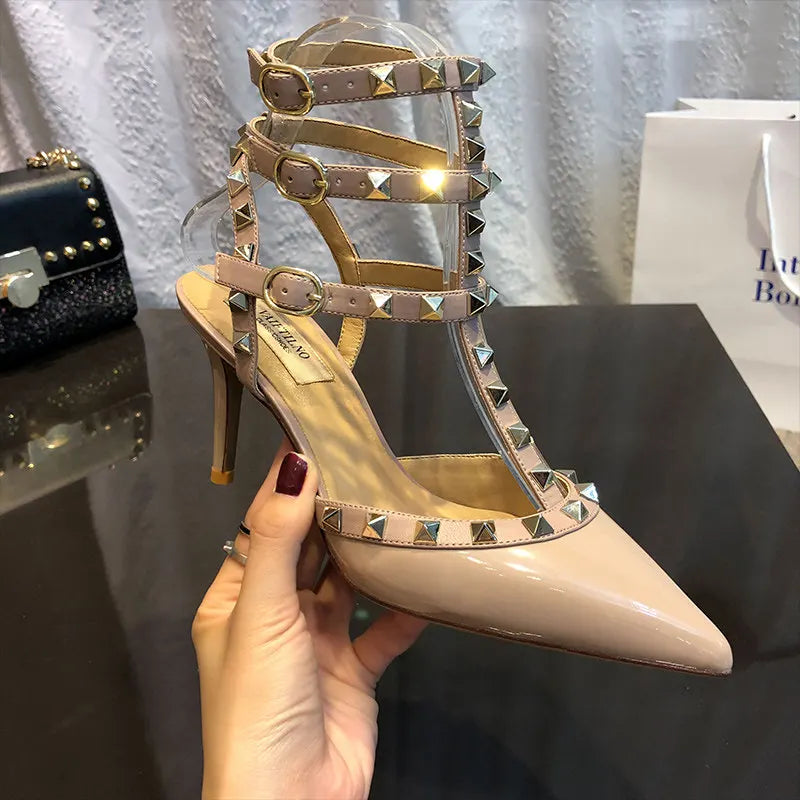 Lace-Up Ankle-Strap Sandals