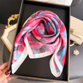 Satin Print Square Scarf