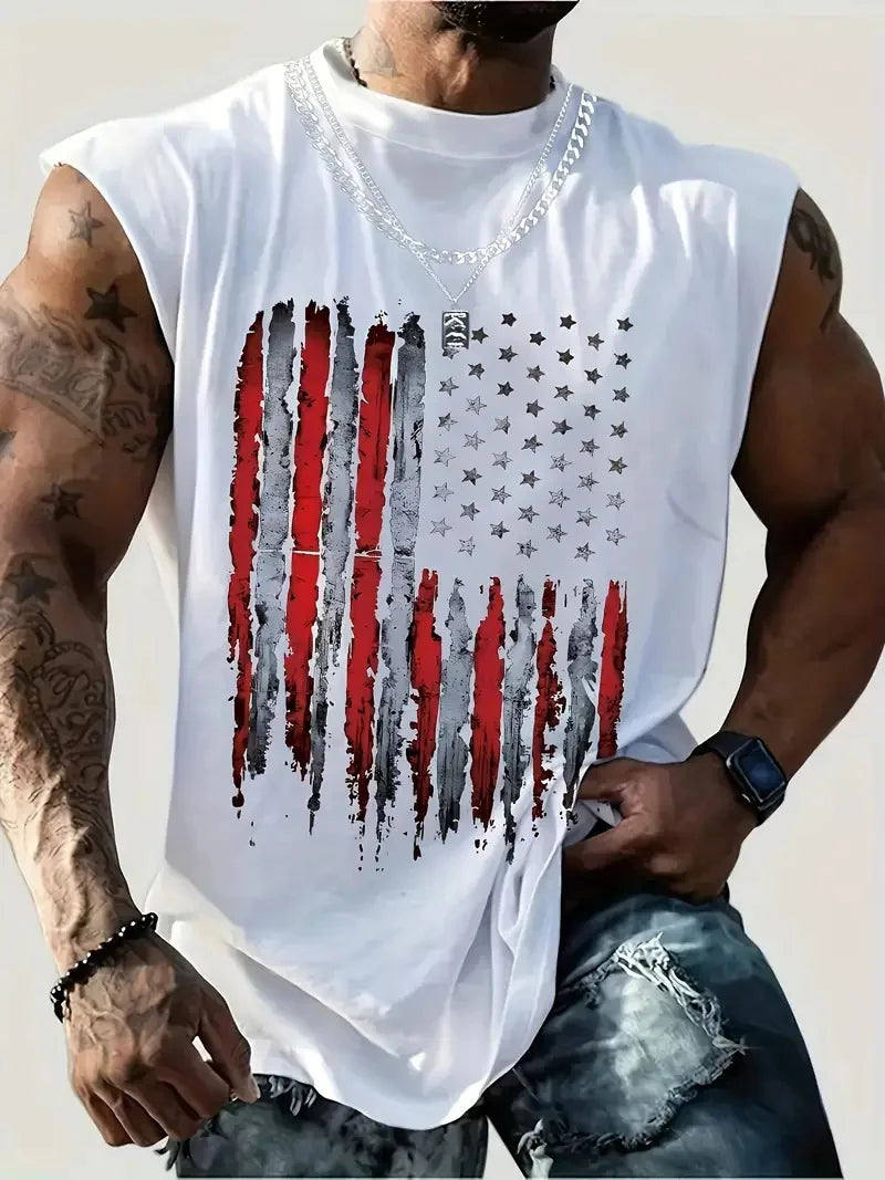 Retro Motorcycle Graphic Vest