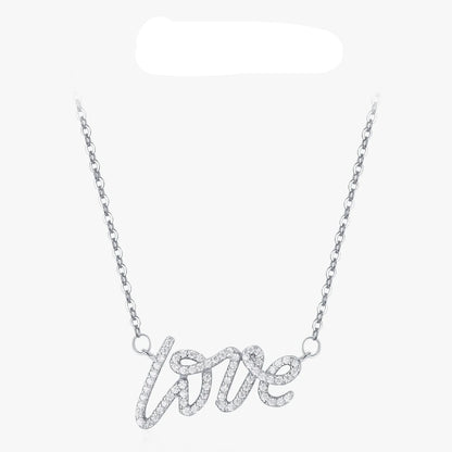 Sterling Silver Love Letter Necklace
