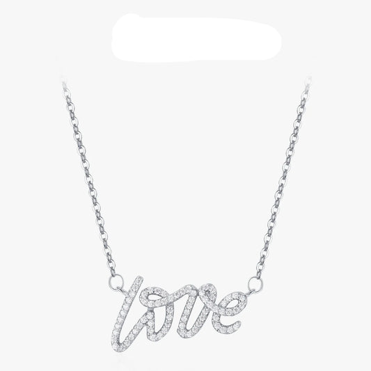 Sterling Silver Love Letter Necklace